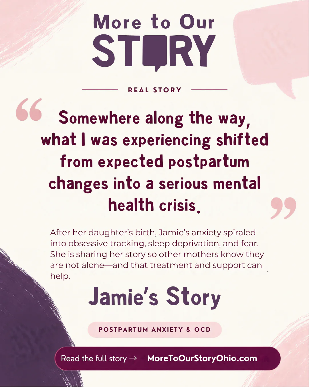 Jamie’s More to Our Story campaign card